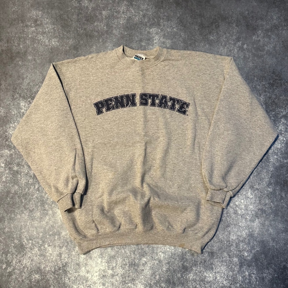 Vintage Penn State Crewneck Sweatshirt Gray Men's X-Large Tultex‎